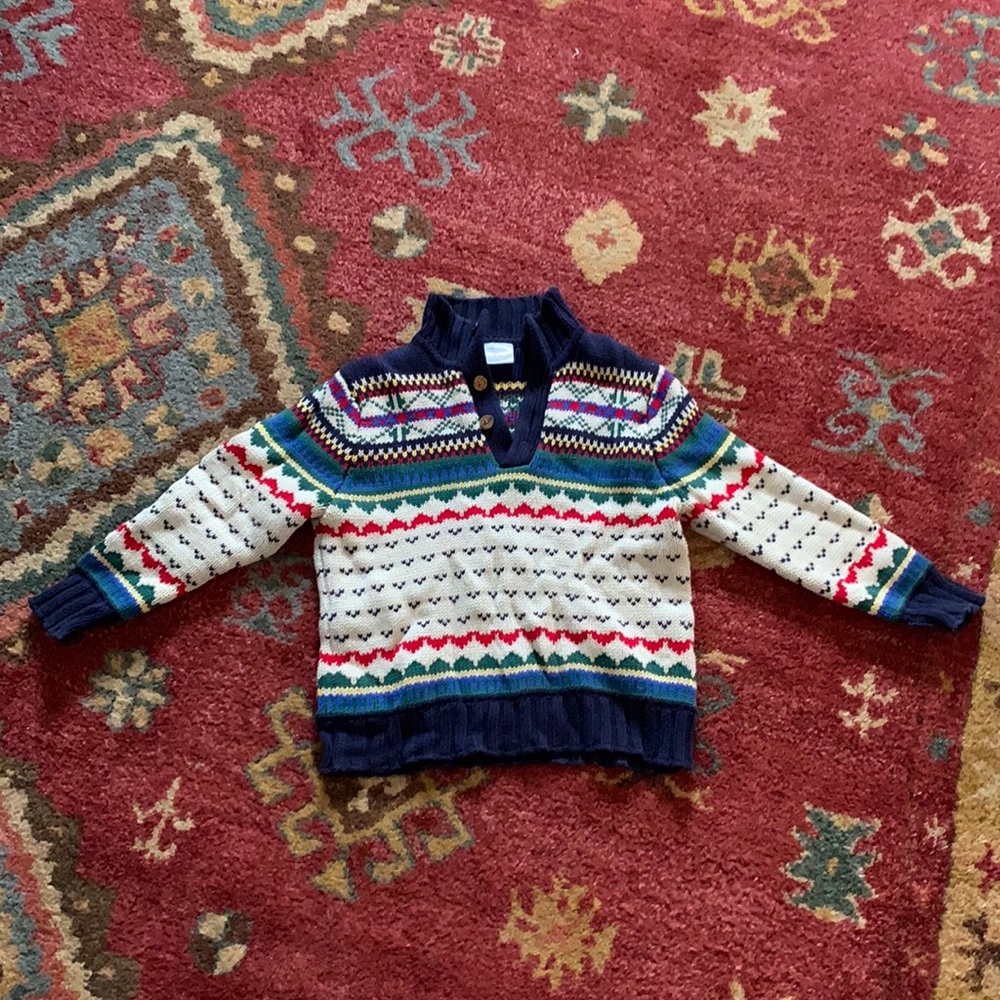 Hanna Andersson Boys Sweater Size 6-7